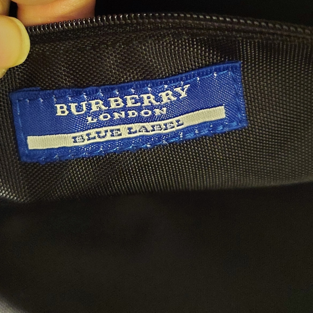Burberry Nova Check Handbag, Canvas, Leather, Snap Close, Light Blue, RARE!!! - Picture 7 of 9